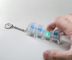 4 key transparent keyboard fidget toy light up 4 key transparent keyboard fidget toy light up