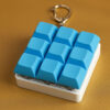 blue 9 key keyboard keychain