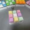 colorful 9 key keyboard keychain