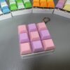 pink purple 9 key keyboard keychain