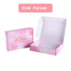 packing box pink forest