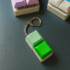 green 2 key mechanical keyboard keychain