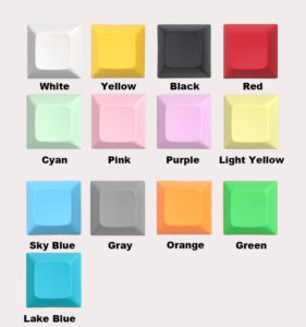 keycaps color DSA