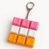 9 Key custom keyboard fidget pink orange lesbian
