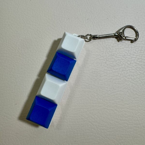 4 key custom keyboardf fidget blue white dsa
