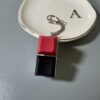 2 key mechanical keyboard keychain fidget toys red black