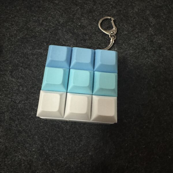 9 Key custom keyboard fidget blue white