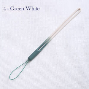 green white silicone strap