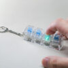 4 key transparent keyboard fidget toy light up